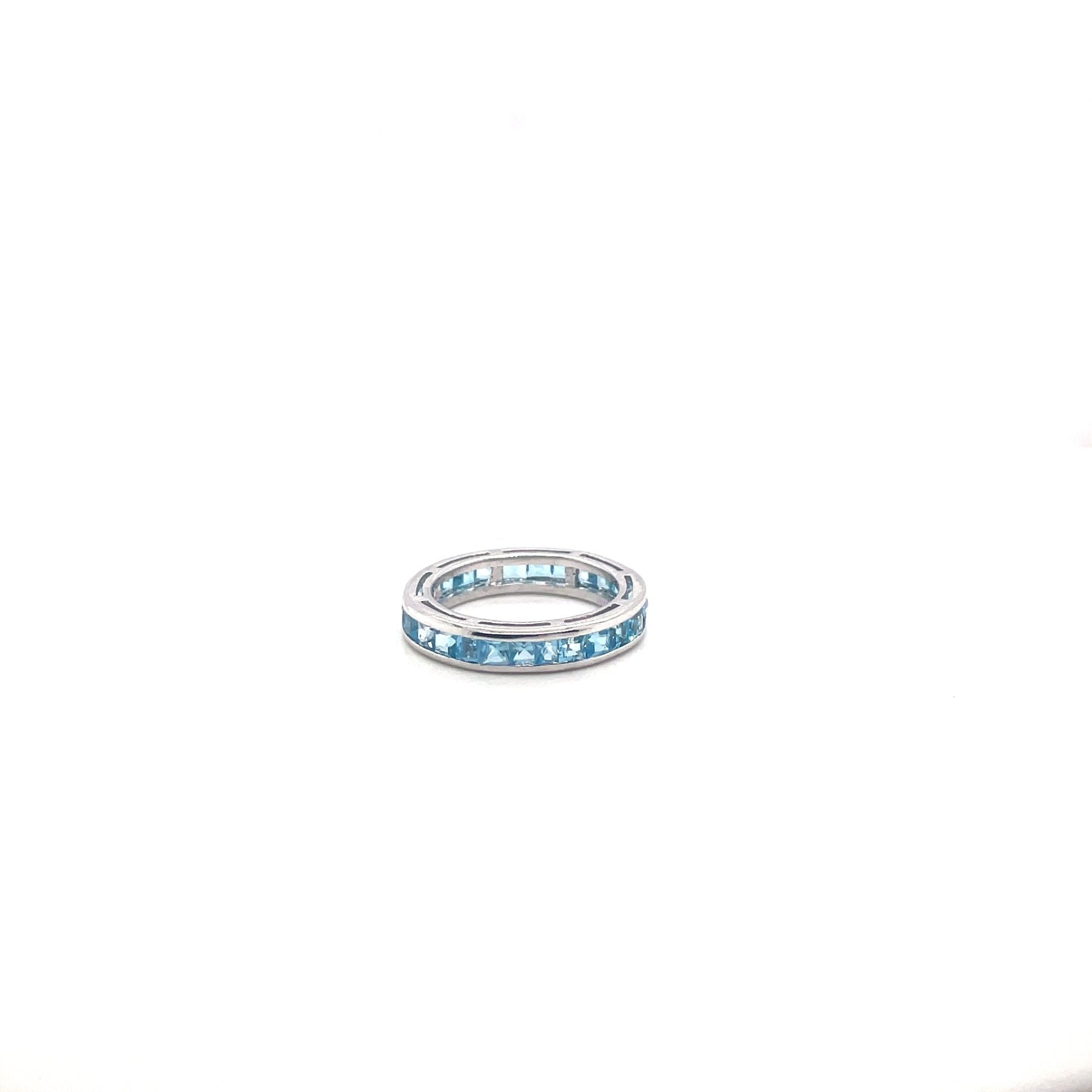 Blue Topaz Ring in .925 Sterling Silver - KSR 15908 - Zyrola