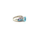 Blue Topaz Ring in .925 Sterling Silver - KSR 2398 - Zyrola
