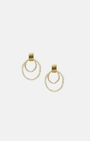 Boucles d’Oreilles Alba – Anneaux Dorés & Perles de Culture – Gisel B - Zyrola