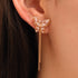 Boucles d’oreilles Papillon Pendantes à Clip – Design raffiné en plaqué or, rhodium ou or rose - Zyrola