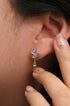 Boucles d’oreilles pendantes Branche de pierre de lune – Élégance mystique en plaqué or, rhodium ou or rose - Zyrola