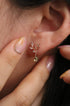 Boucles d’oreilles pendantes Branche de pierre de lune – Élégance mystique en plaqué or, rhodium ou or rose - Zyrola