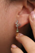 Boucles d’oreilles pendantes Branche de pierre de lune – Élégance mystique en plaqué or, rhodium ou or rose - Zyrola
