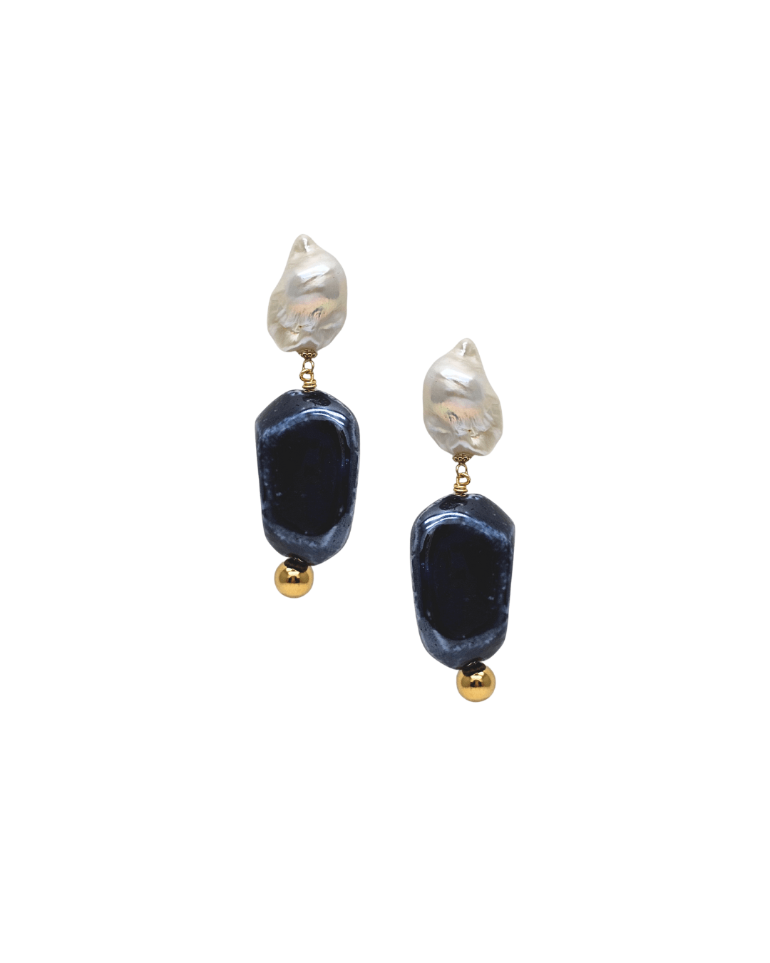 Boucles Léna bleu - Zyrola