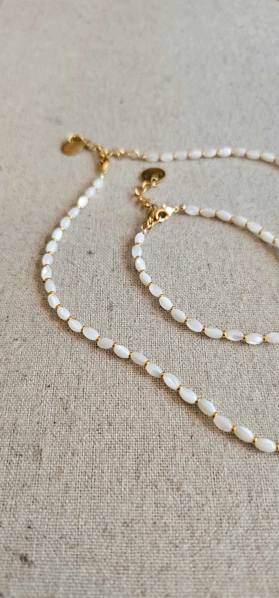 Bracelet Brune en perles de nacre - Zyrola