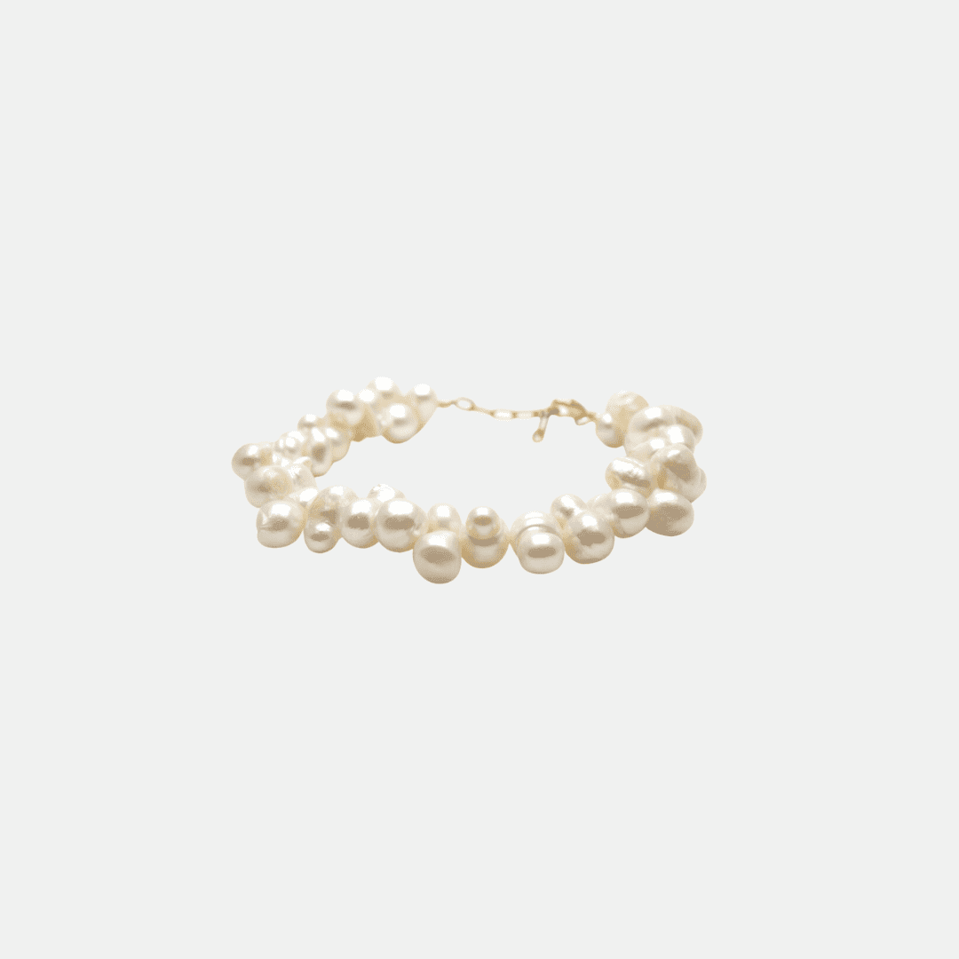 Bracelet Perles de Culture d’Eau Douce Irrégulières – Double Rang – Gisel B - Zyrola