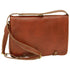 Calfskin Nappa Messenger Bag - Mahogany Brown - Zyrola