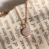 Circle cubic pendant necklace - Zyrola