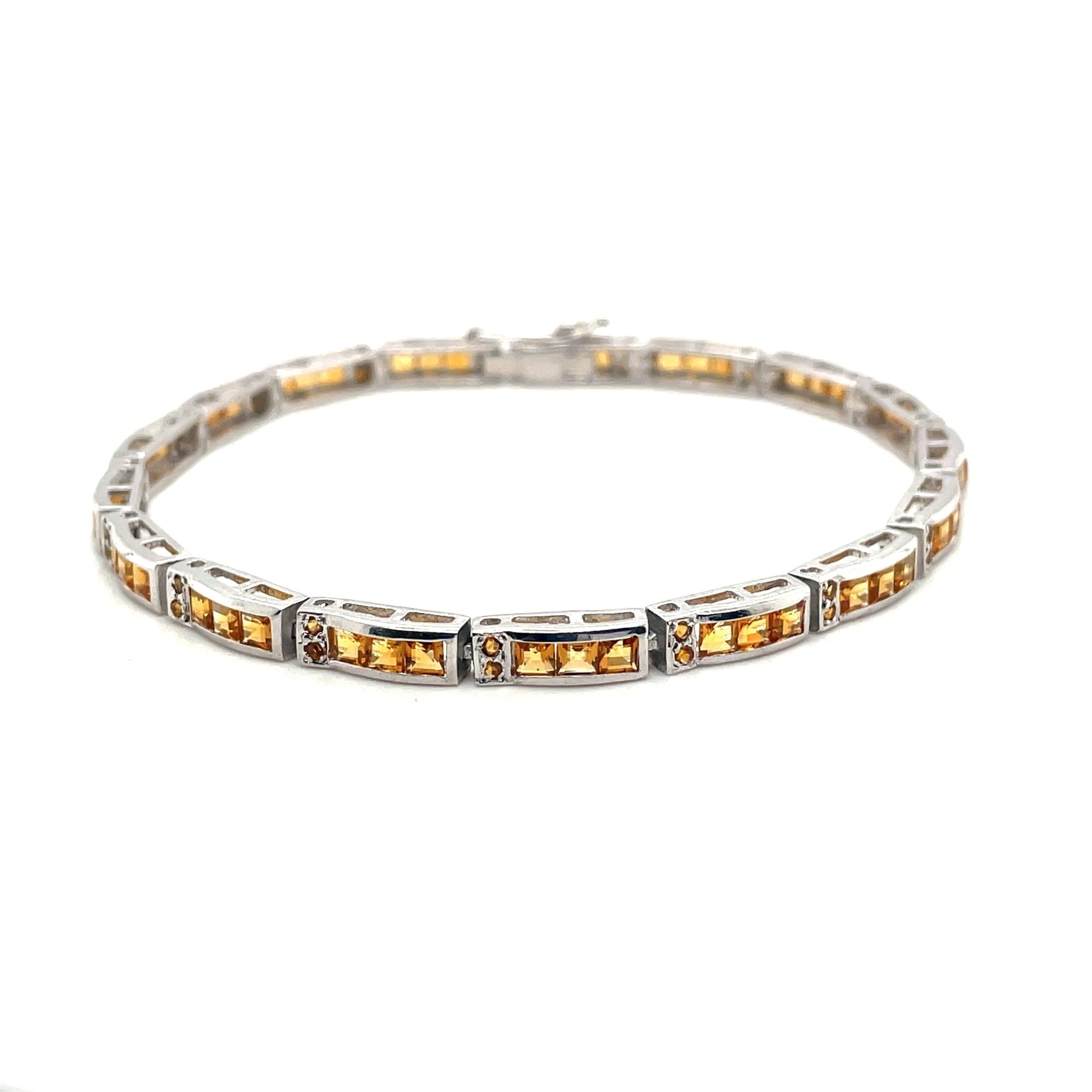 Citrine Bracelet in .925 Sterling Silver - KSD 45965 - Zyrola