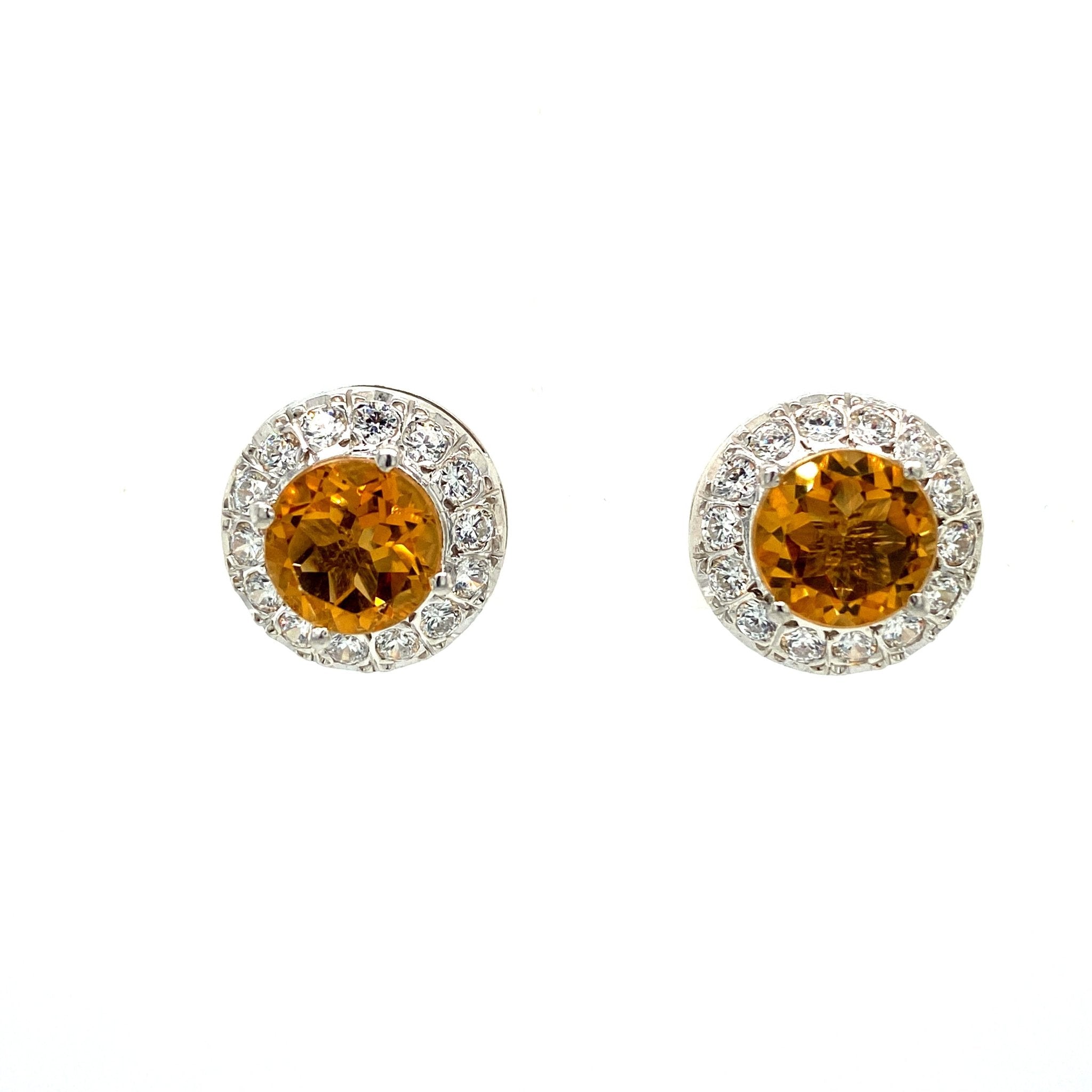 Citrine Earring in .925 Sterling Silver - KST 50086 - Zyrola