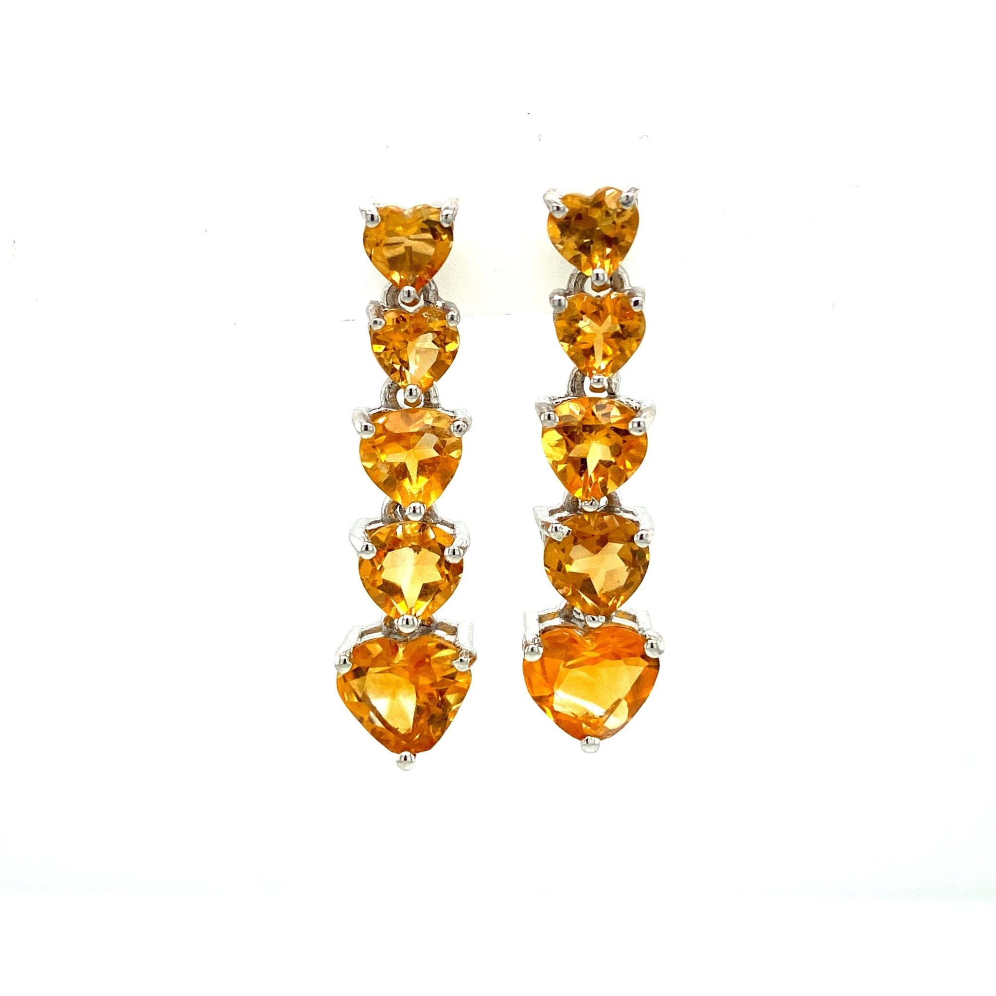 Citrine Earring in .925 Sterling Silver - KST 51122 - Zyrola