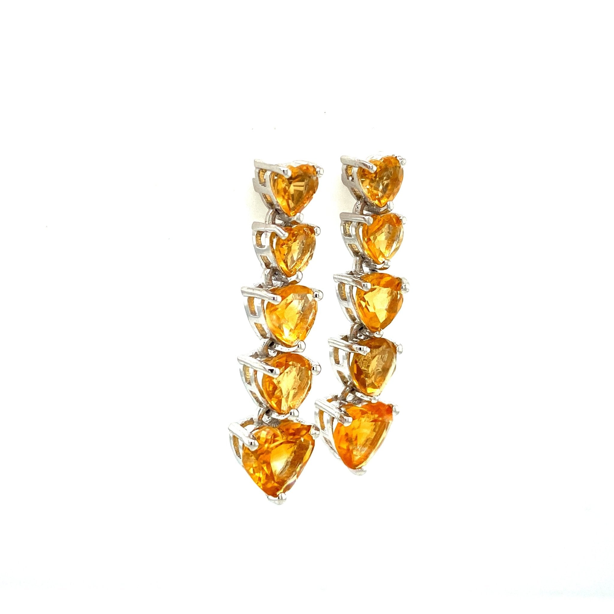 Citrine Earring in .925 Sterling Silver - KST 51122 - Zyrola