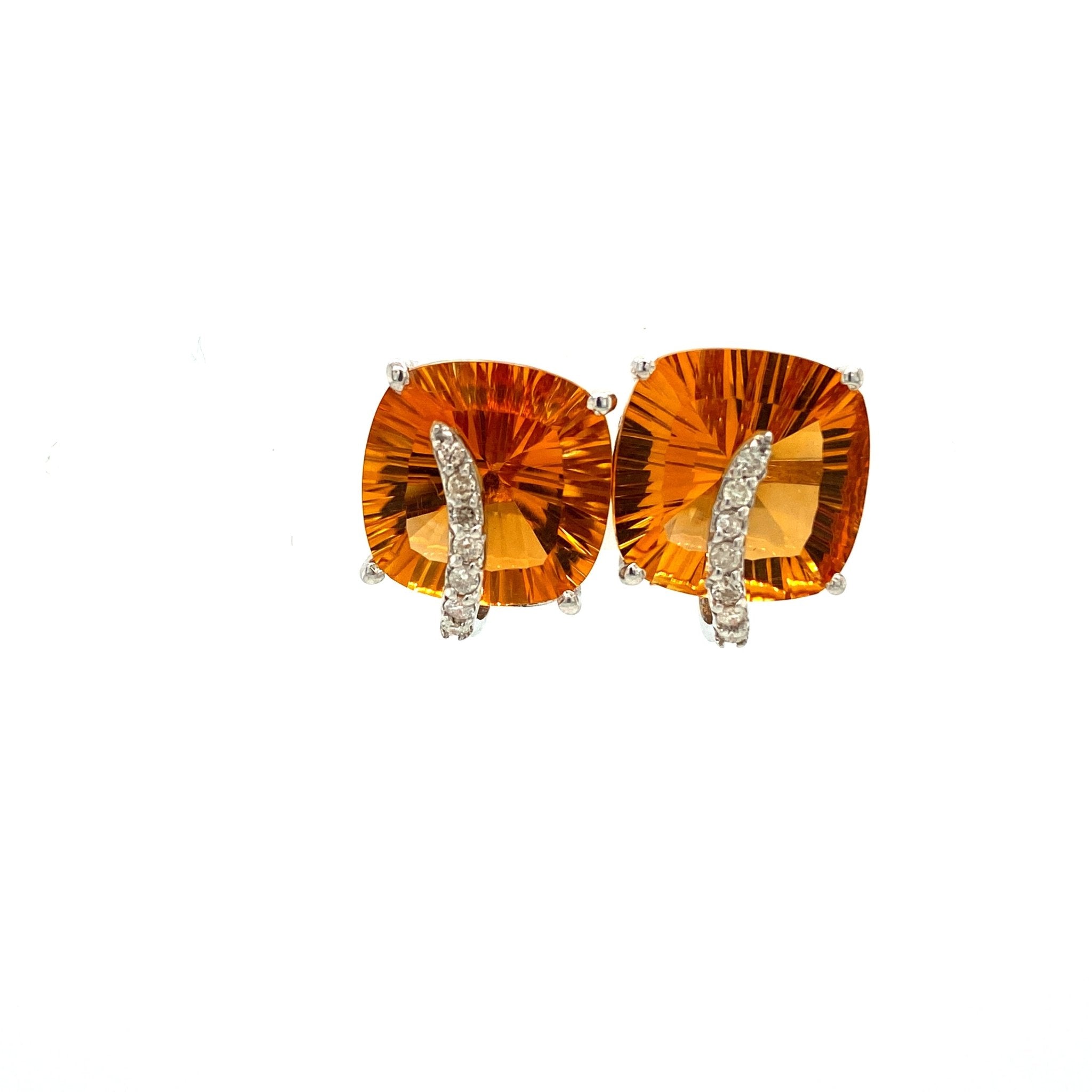 Citrine Earring in .925 Sterling Silver - KST 54205 - Zyrola