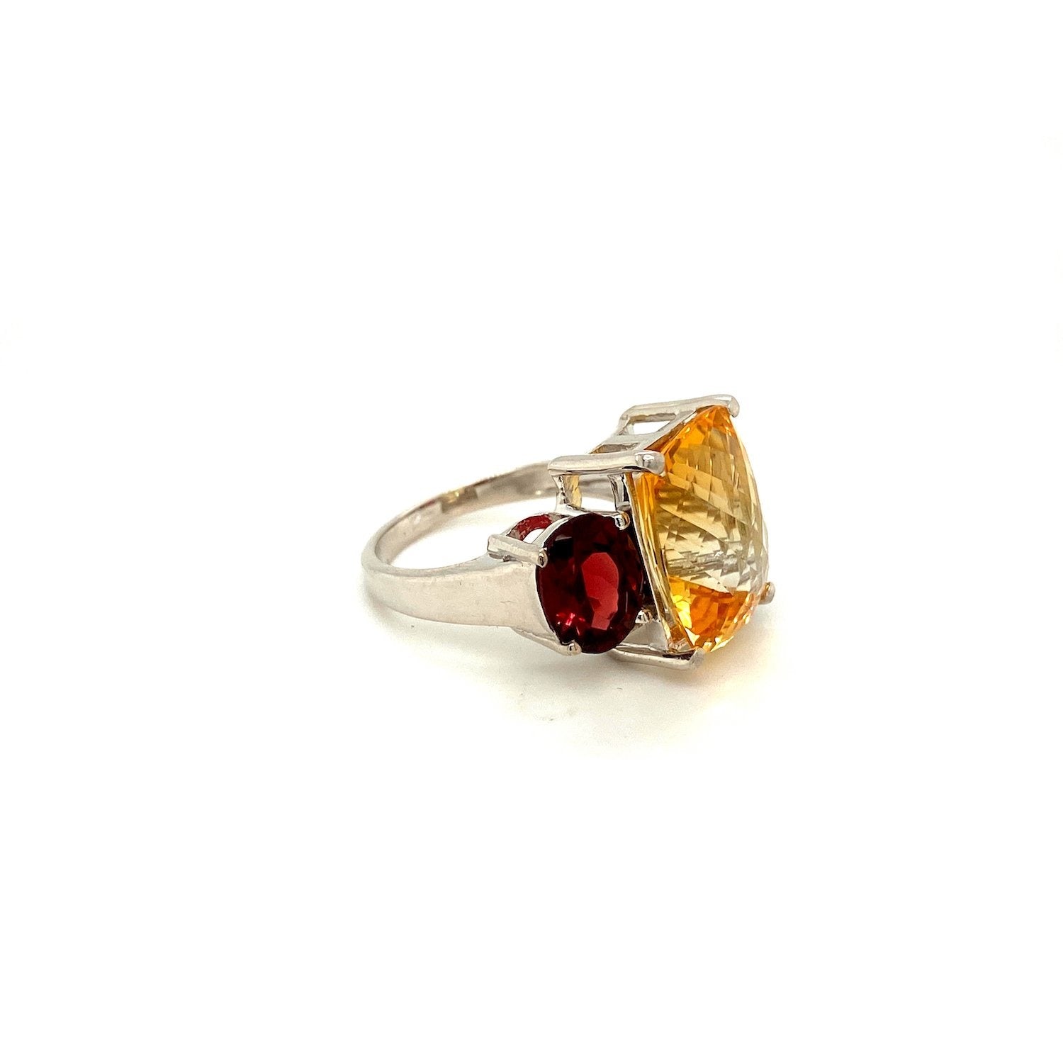 Citrine Ring in .925 Sterling Silver KSR - 15909 - Zyrola