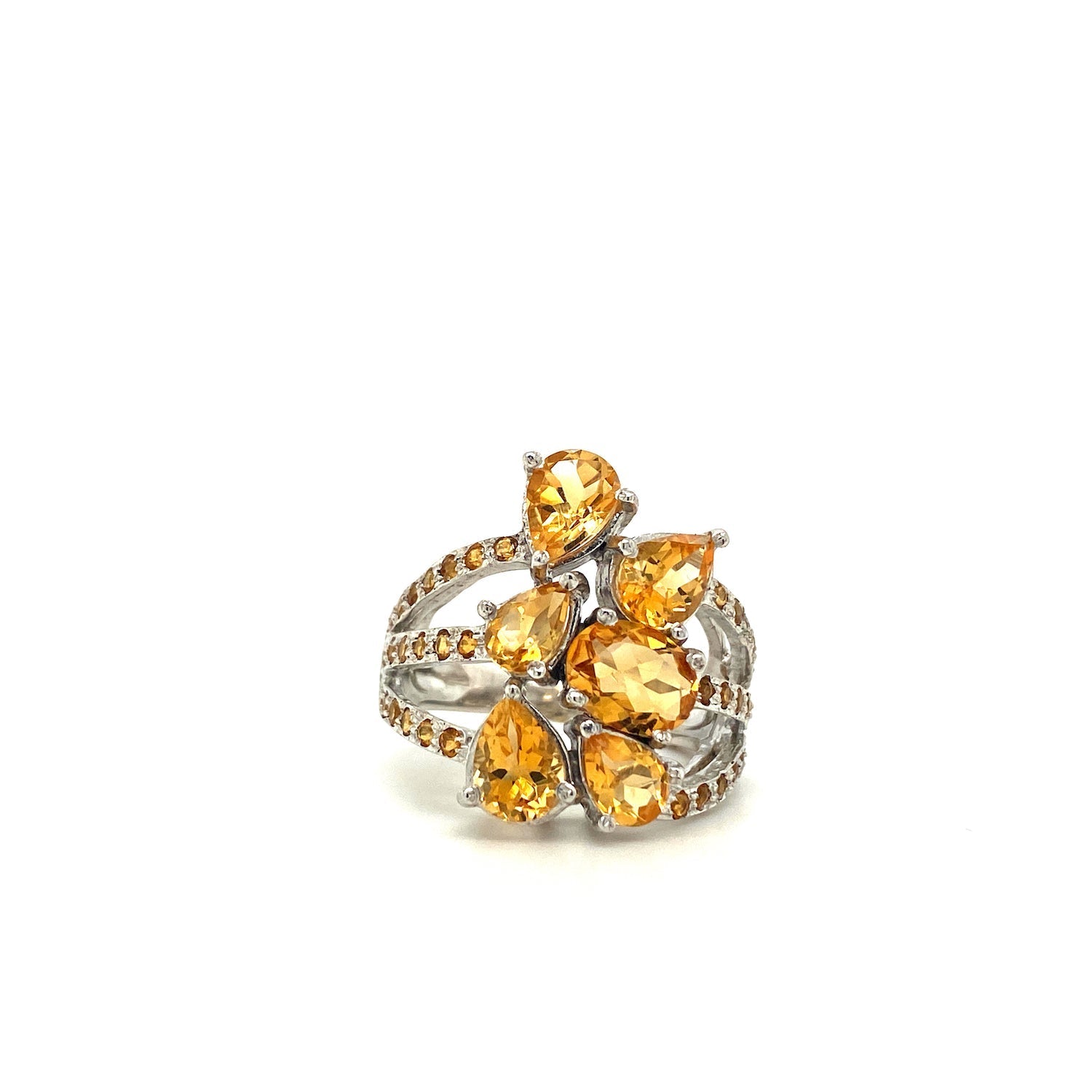 Citrine Ring in .925 Sterling Silver KSR - 1921 - Zyrola