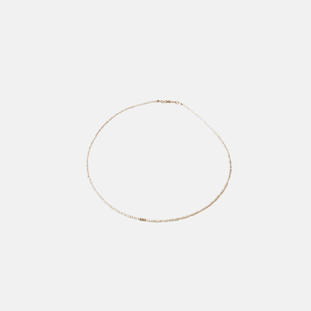 Collier fin en perles de culture et perles dorées plaqué or - Zyrola