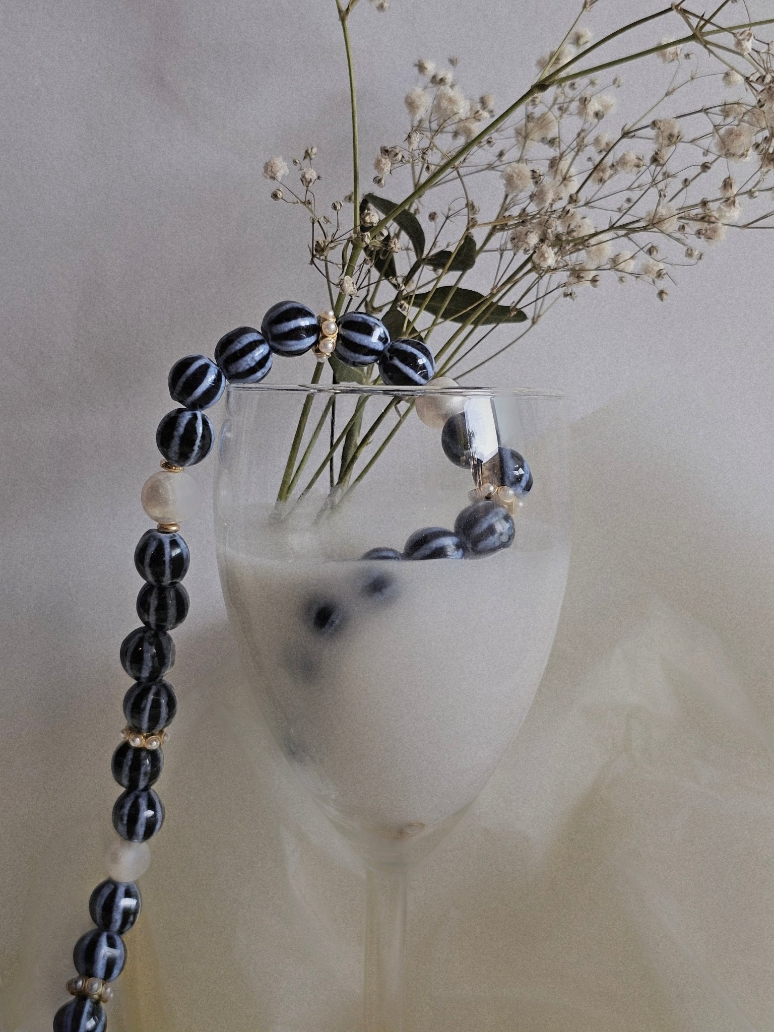Collier Mary bleu - Zyrola