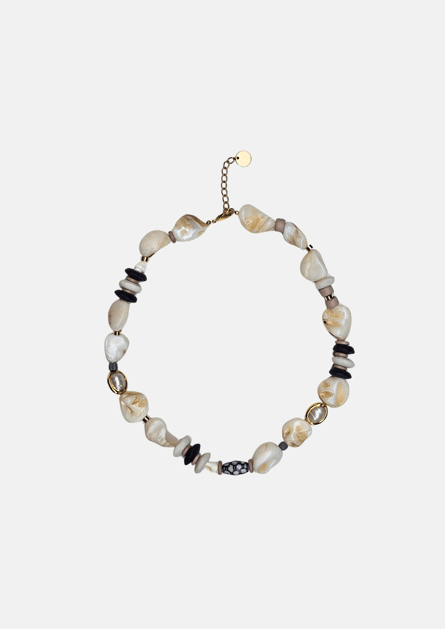 Collier Morgan – Perles artisanales & plaqué or - Zyrola