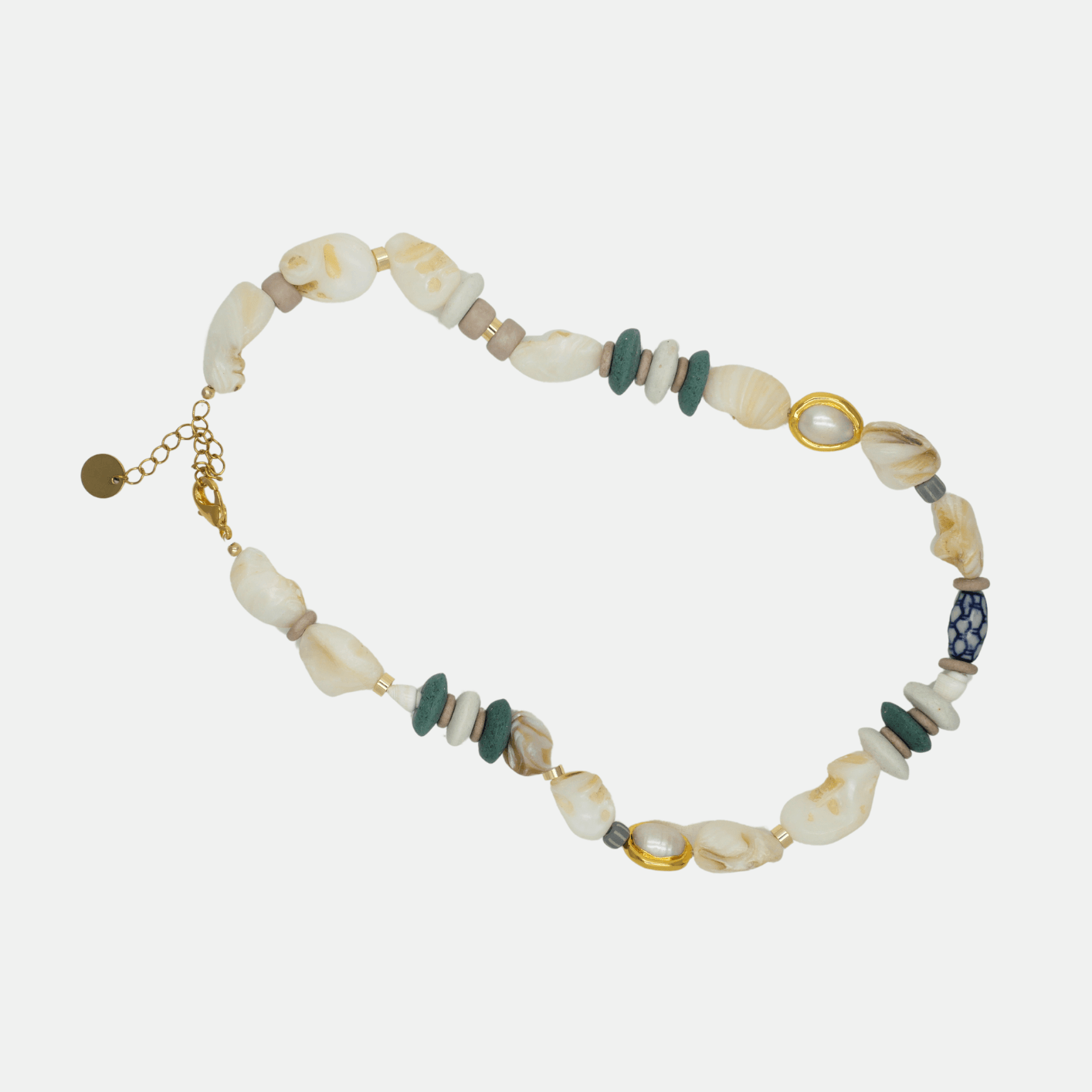 Collier Morgan – Perles artisanales & plaqué or - Zyrola