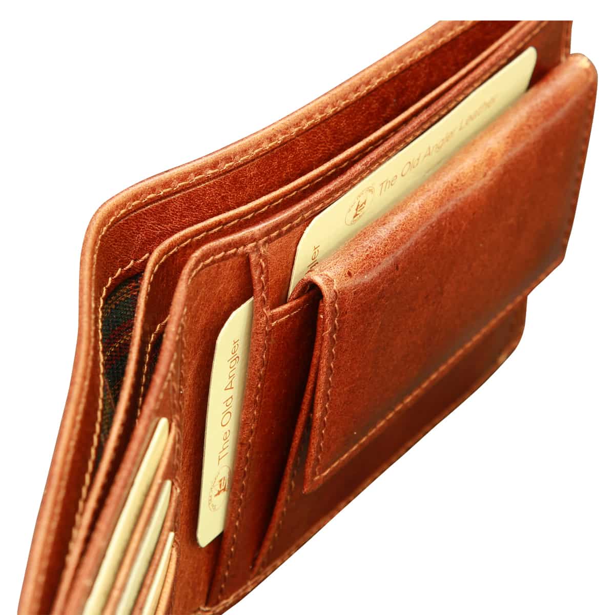 Cowhide leather wallet - Brown with RFID - Zyrola