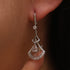 cubic hook drop earrings - Zyrola