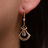 cubic hook drop earrings - Zyrola