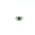 Emerald and Diamond Ring in 14K White Gold - KGR 14909 - Zyrola