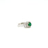 Emerald and Diamond Ring in 14K White Gold - KGR 14909 - Zyrola