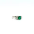 Emerald and Diamond Ring in 18K White Gold - KGR 17089 - Zyrola