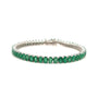 Emerald Bracelet in .925 Sterling Silver. - KSD 43070 - Zyrola