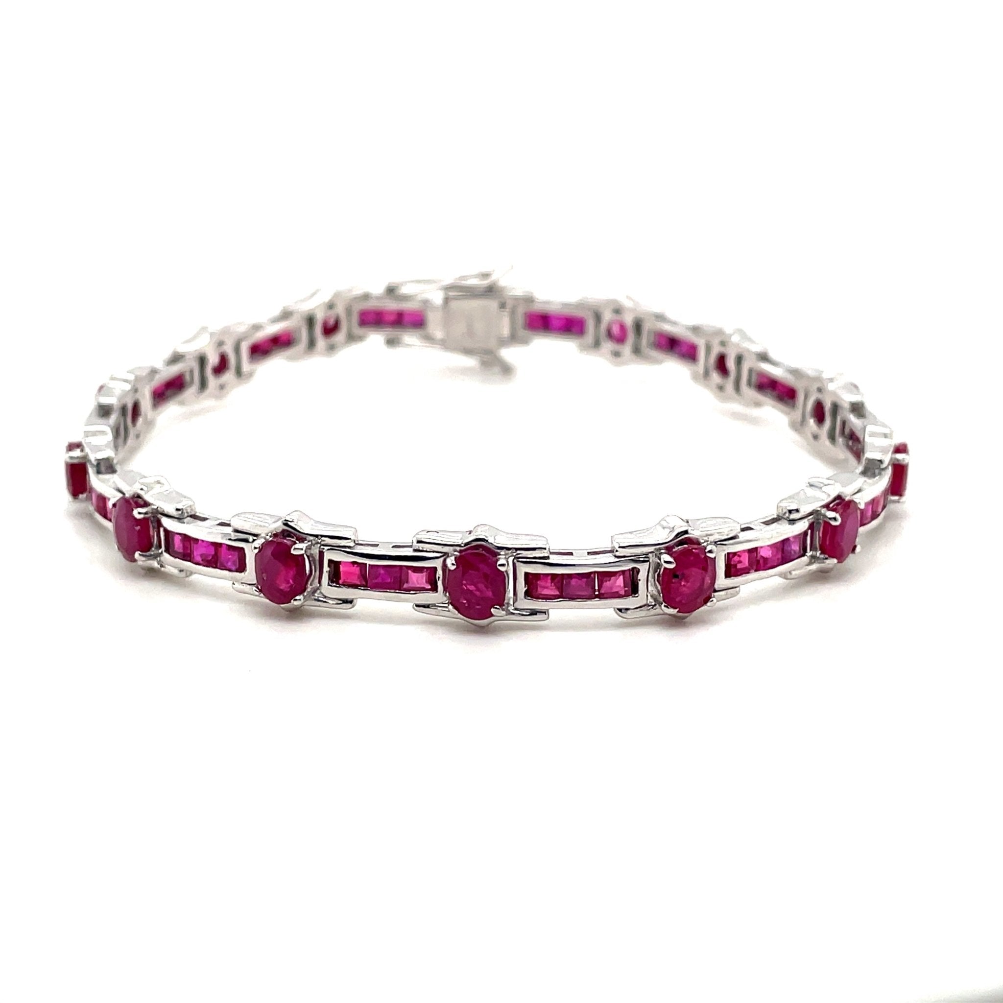 Emerald Bracelet in .925 Sterling Silver. - KSD 49305 - Zyrola