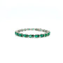 Emerald Bracelet in .925 Sterling Silver. - KSD 49334 - Zyrola