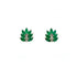 Emerald Earring in .925 Sterling Silver - KST 51668 - Zyrola