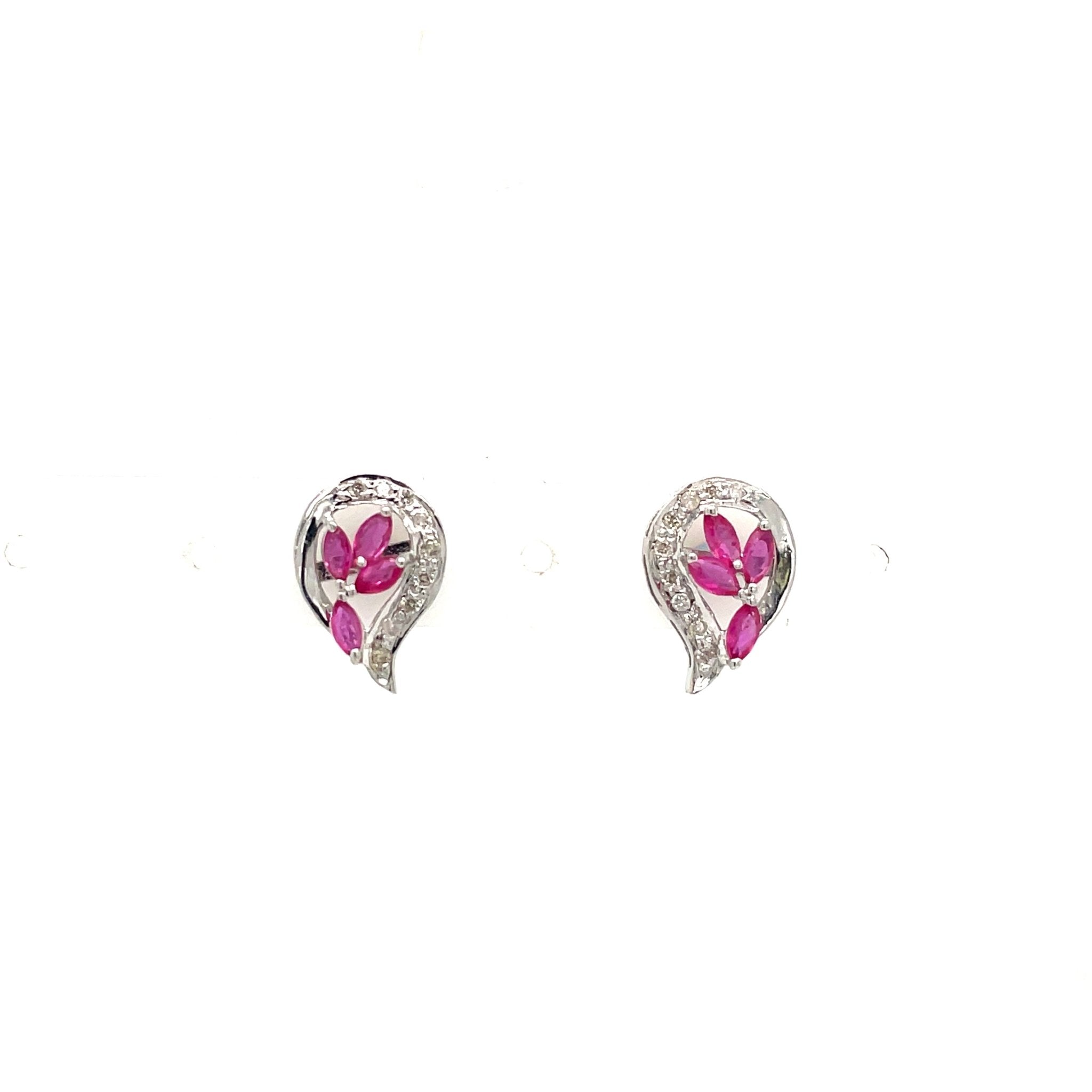 Emerald Earring in .925 Sterling Silver - KST 52057 - Zyrola