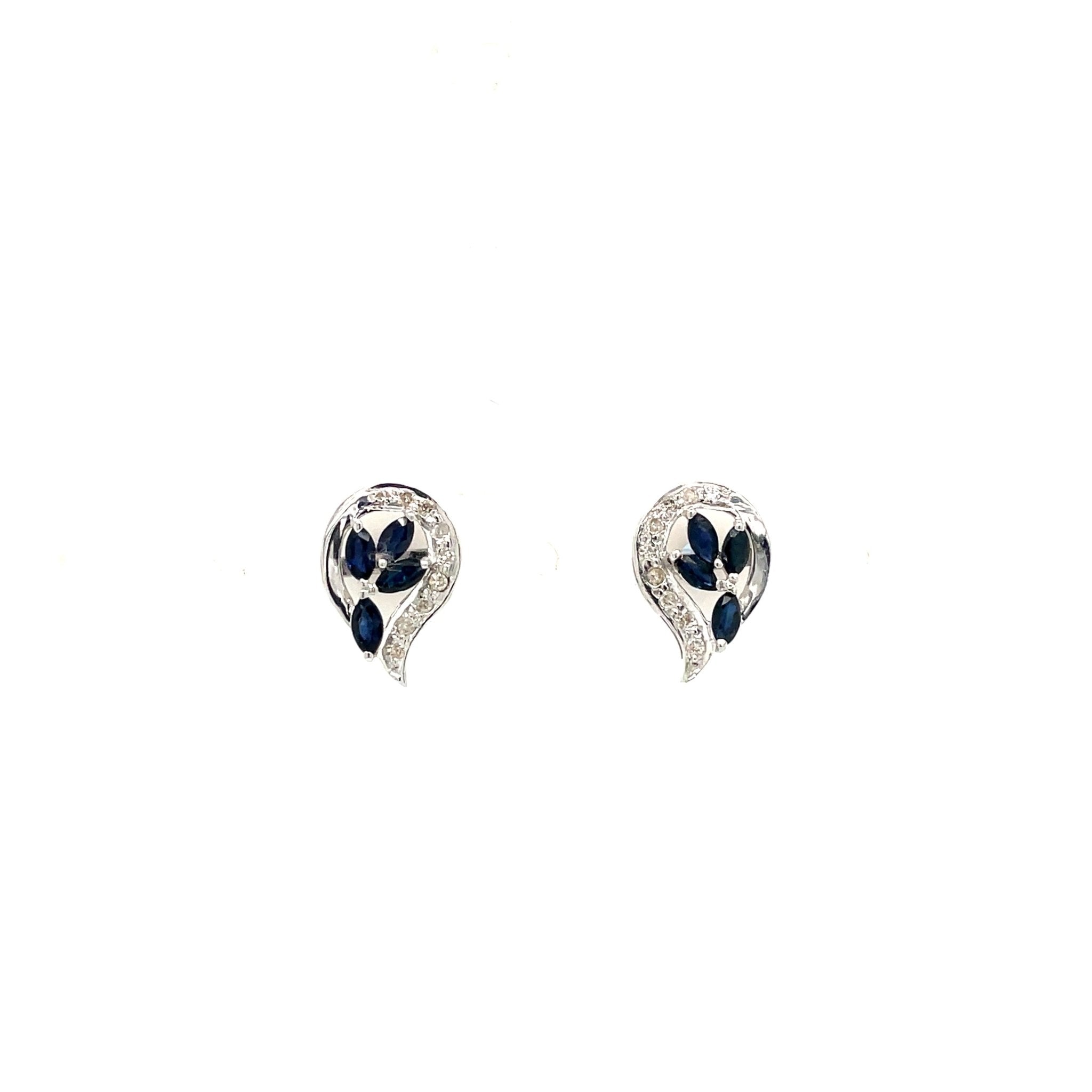 Emerald Earring in .925 Sterling Silver - KST 52057 - Zyrola