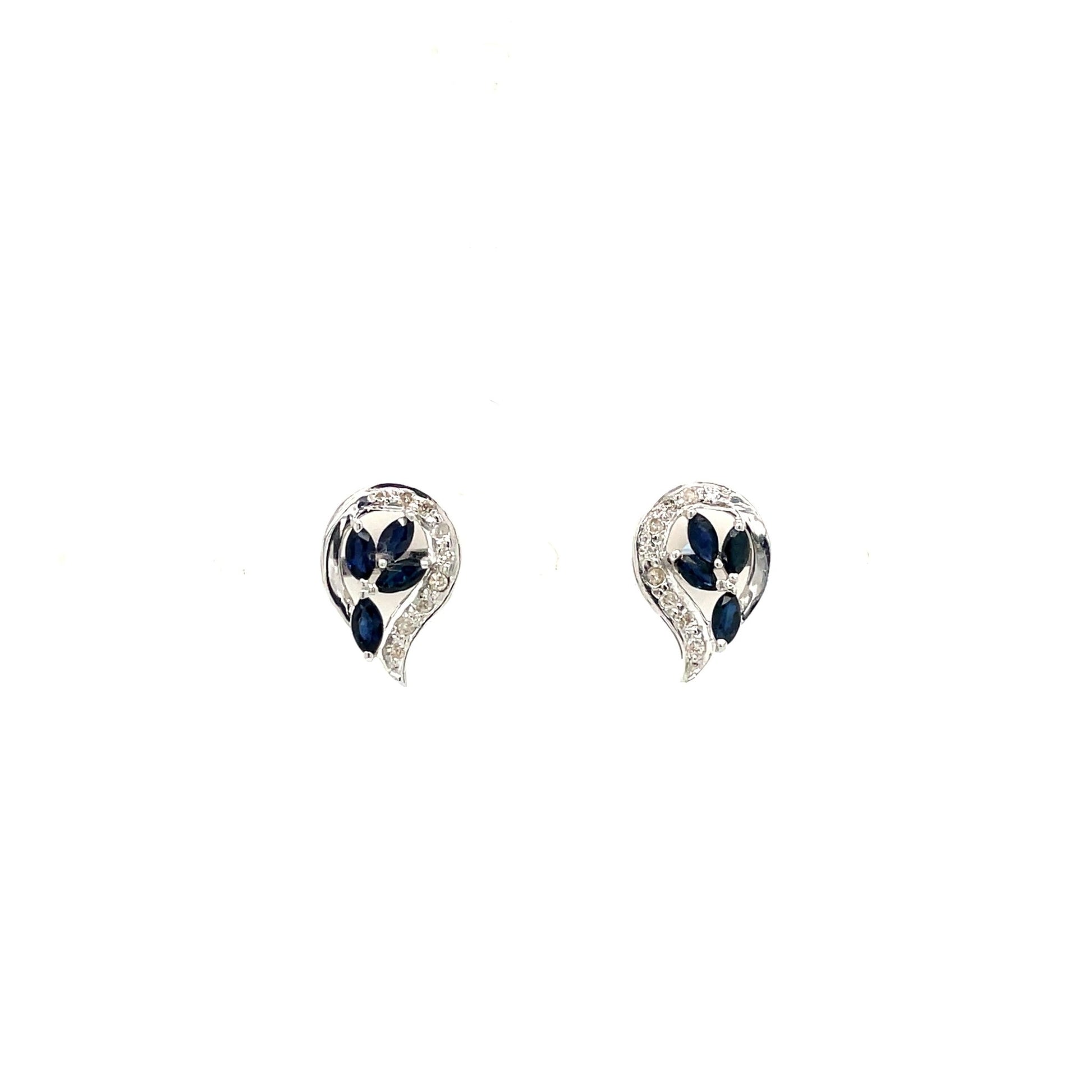 Emerald Earring in .925 Sterling Silver - KST 52057 - Zyrola