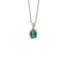 Emerald Jewellery Set in .925 Sterling Silver - KSS 60423 - Zyrola