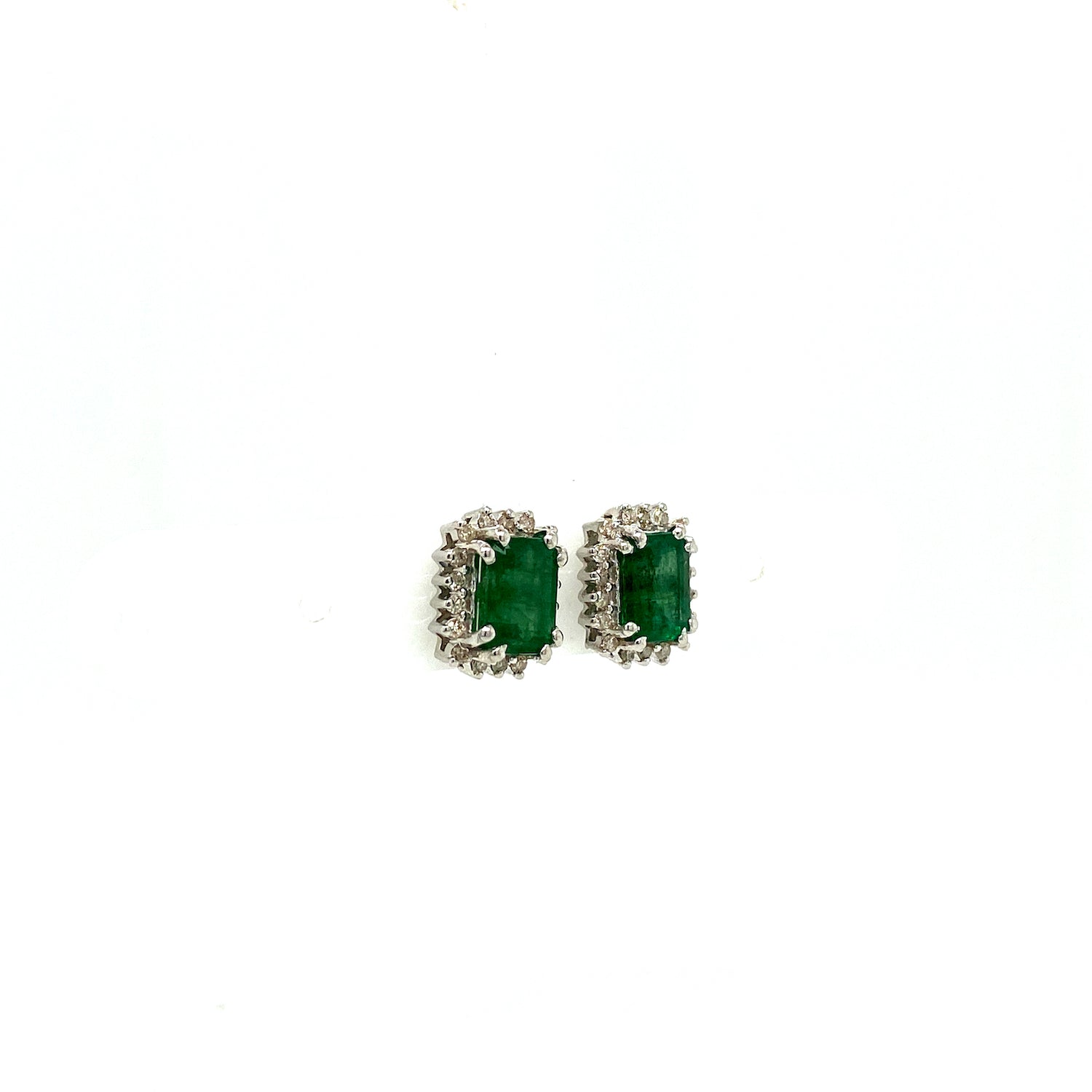 Emerald Jewellery Set in .925 Sterling Silver - KSS 60423 - Zyrola