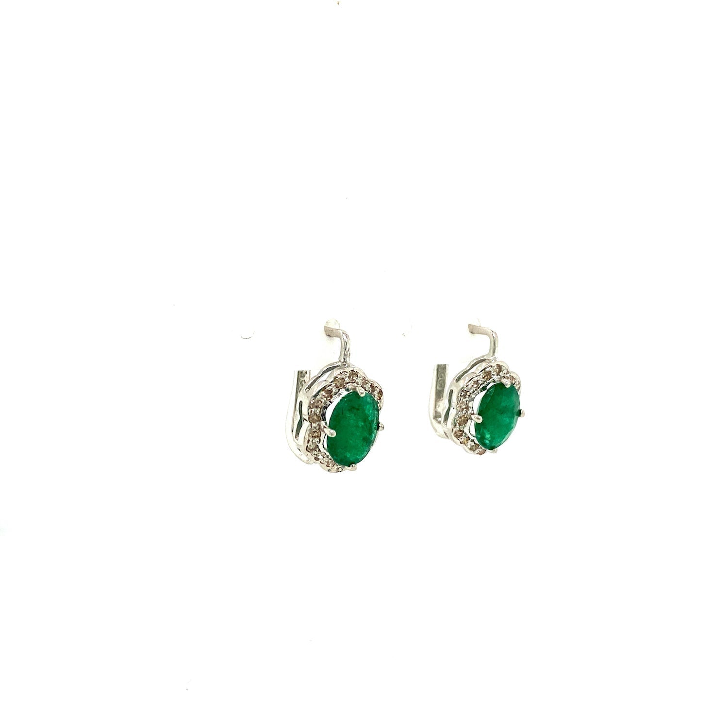 Emerald Jewellery Set in .925 Sterling Silver - KSS 6554 - Zyrola