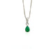 Emerald Pendant in .925 Sterling Silver - KSP 38331 - Zyrola