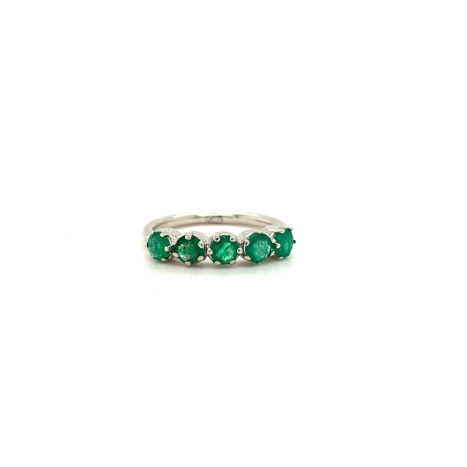Emerald Ring in .925 Sterling Silver - KSR 14567 - Zyrola