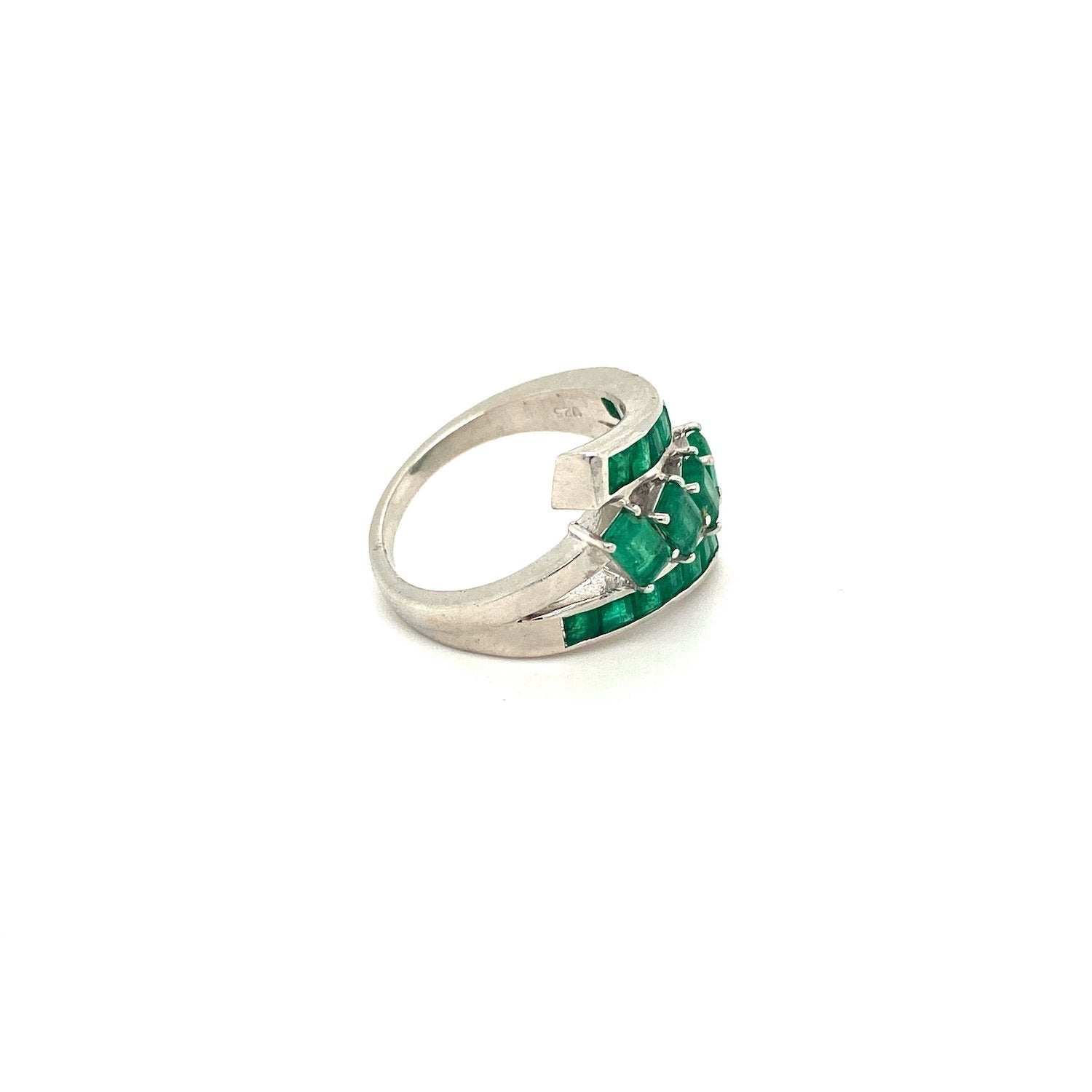 Emerald Ring in .925 Sterling Silver - KSR 16313 - Zyrola