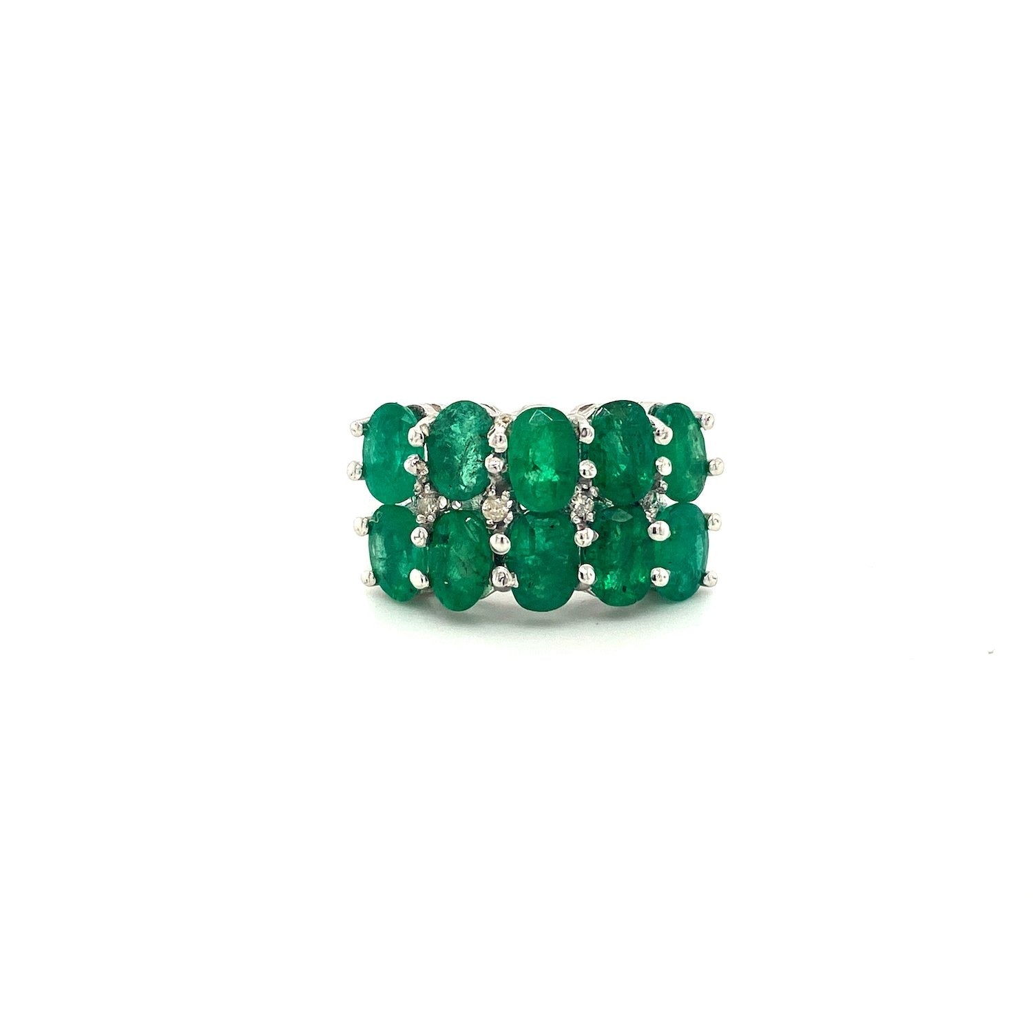 Emerald Ring in .925 Sterling Silver - KSR 19177 - Zyrola