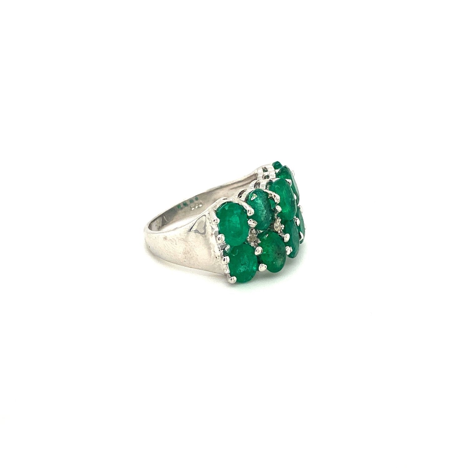 Emerald Ring in .925 Sterling Silver - KSR 19177 - Zyrola