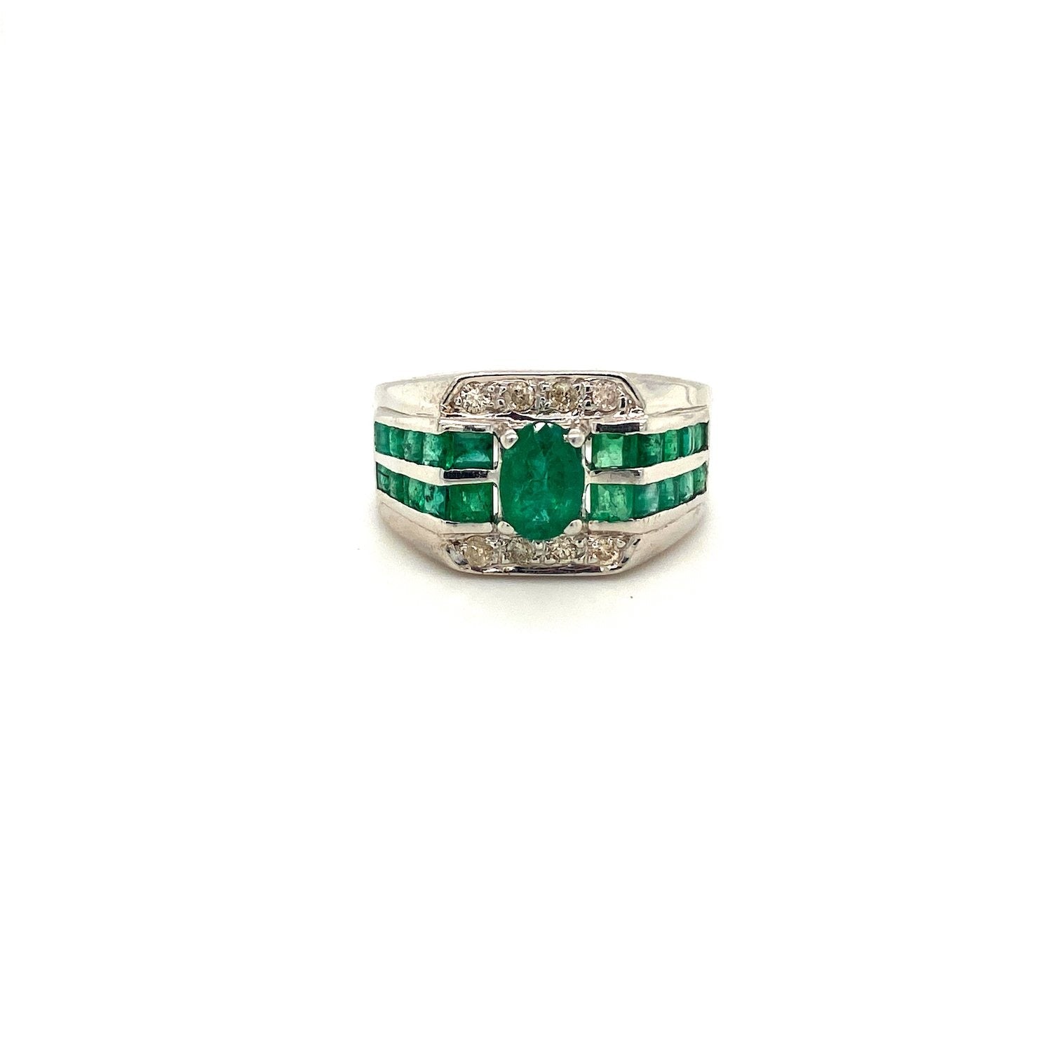 Emerald Ring in .925 Sterling Silver - KSR 19260 - Zyrola