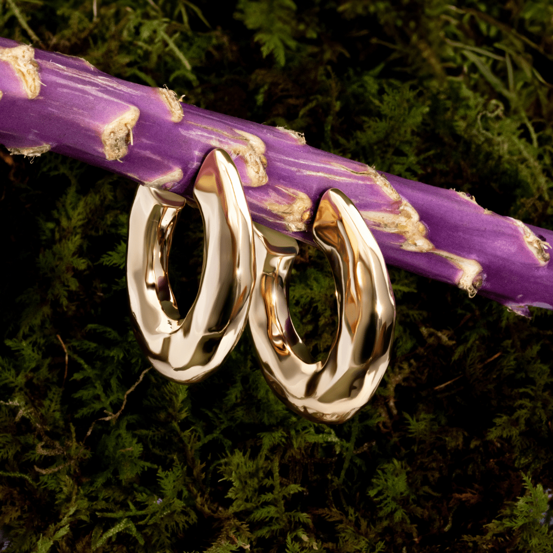 Emma Gold Hoops - Zyrola