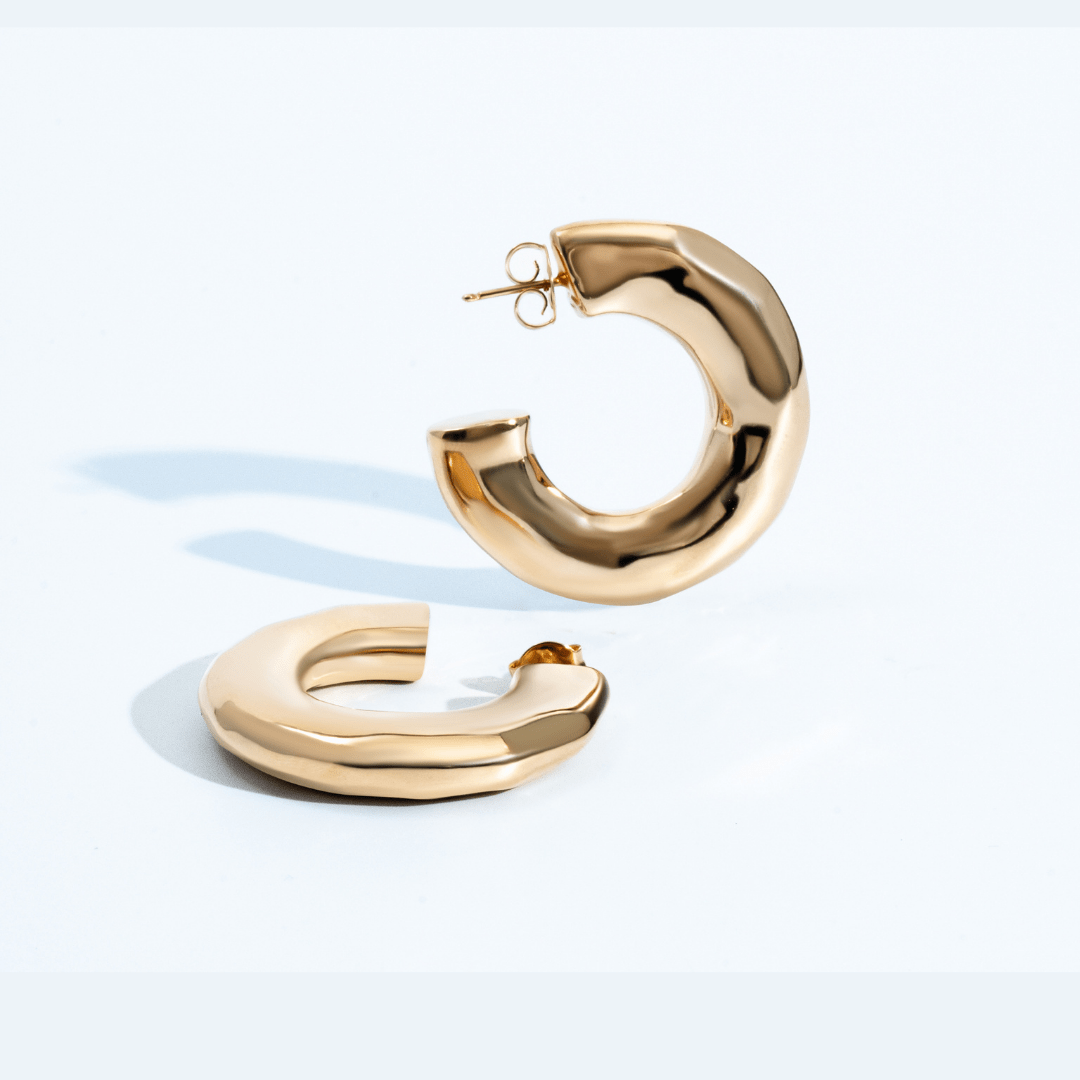 Emma Gold Hoops - Zyrola