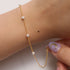 Five pearl relayed bracelet - Zyrola