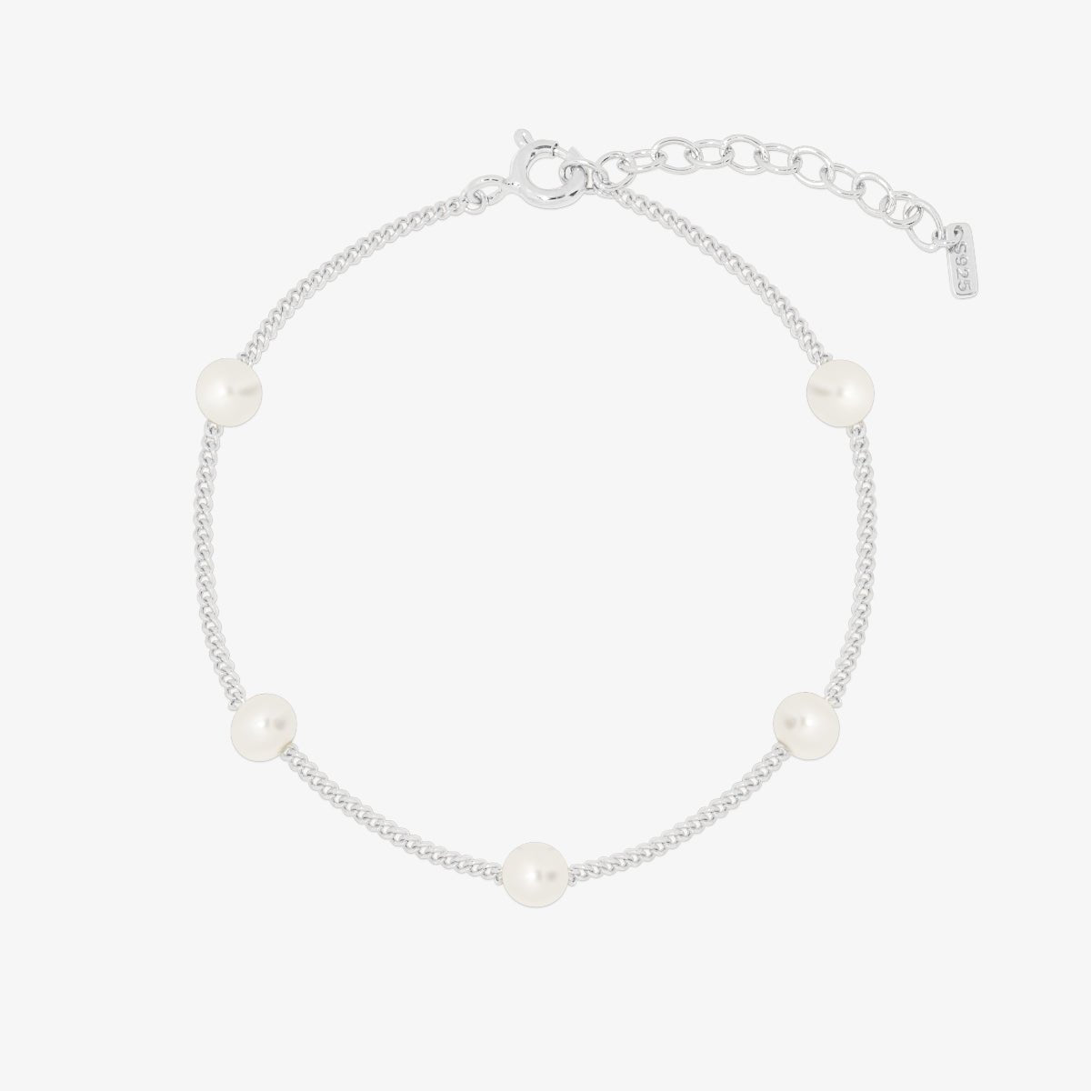 Five pearl relayed bracelet - Zyrola
