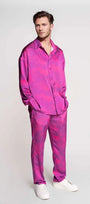 French - Made 100% Silk Savanna Print Pants - Zyrola